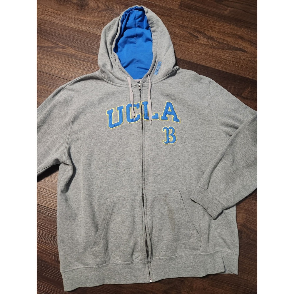 VTG‎ 90s UCLA Bruins Stadium Hoodie Mens XXL Zip Up Sweatshirt